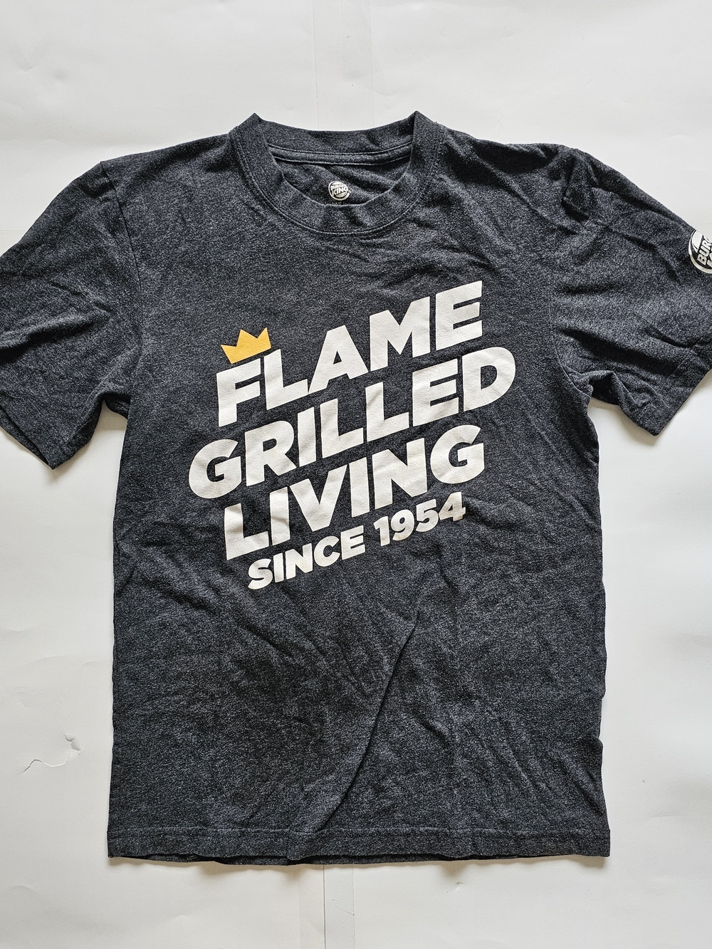 Flame Grilled Living Short Sleeve Tee in Charcoal